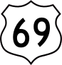Highway 69 Sign Sticker
