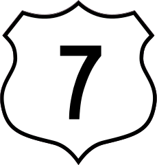 Highway 7 Sign Sticker