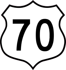 Highway 70 Sign Sticker