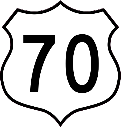 Highway 70 Sign Sticker
