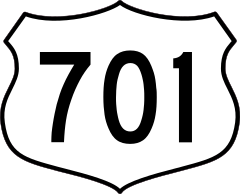 Highway 701 Sign Sticker
