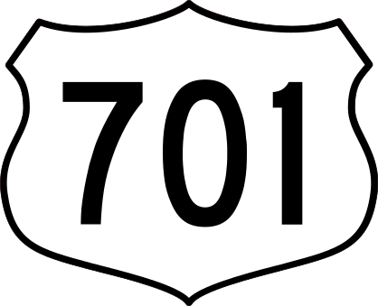 Highway 701 Sign Sticker