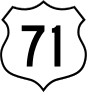 Highway 71 Sign Sticker