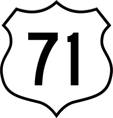 Highway 71 Sign Sticker