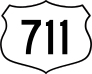 Highway 711 Sign Sticker