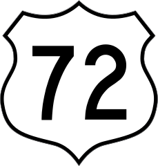 Highway 72 Sign Sticker