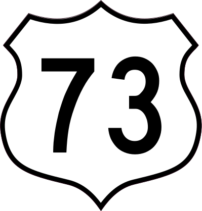 Highway 73 Sign Sticker