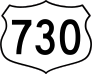 Highway 730 Sign Sticker