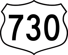 Highway 730 Sign Sticker