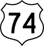 Highway 74 Sign Sticker