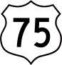 Highway 75 Sign Sticker
