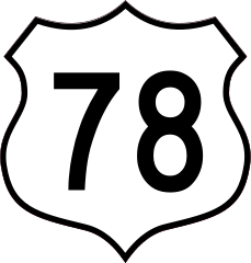 Highway 78 Sign Sticker