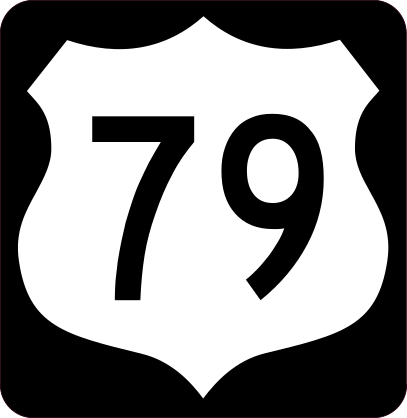 Highway 79 Sign With Black Border Sticker