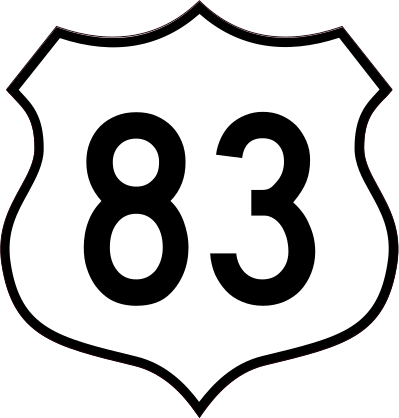 Highway 83 Sign Sticker