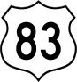Highway 83 Sign Sticker
