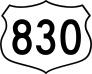 Highway 830 Sign Sticker