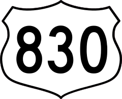 Highway 830 Sign Sticker