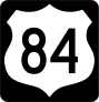 Highway 84 Sign With Black Border Sticker