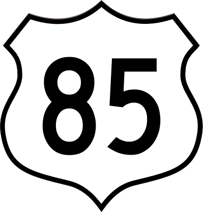 Highway 85 Sign Sticker