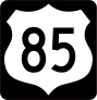 Highway 85 Sign With Black Border Sticker