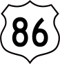 Highway 86 Sign Sticker