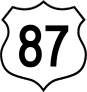 Highway 87 Sign Sticker