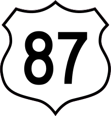 Highway 87 Sign Sticker