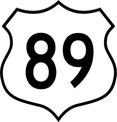 Highway 89 Sign Sticker