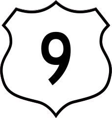 Highway 9 Sign Sticker