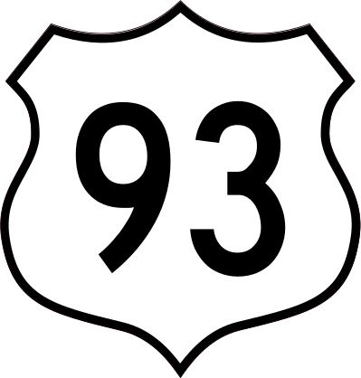Highway 93 Sign Sticker