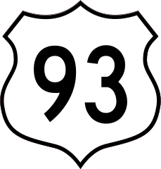 Highway 93 Sign Sticker