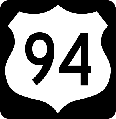 Highway 94 Sign With Black Border Sticker