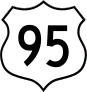 Highway 95 Sign Sticker