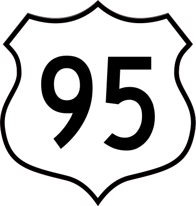 Highway 95 Sign Sticker