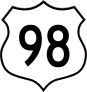 Highway 98 Sign Sticker