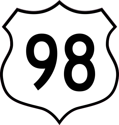Highway 98 Sign Sticker