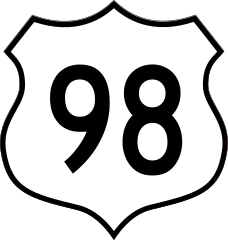 Highway 98 Sign Sticker