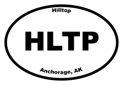 Hilltop Oval Sticker