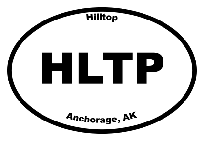 Hilltop Oval Sticker