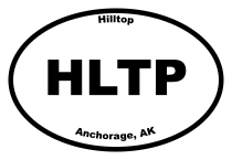 Hilltop Oval Sticker