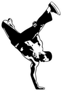 Hip Hop Breakdance Tumbling Sticker