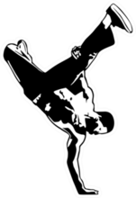 Hip Hop Breakdance Tumbling Sticker