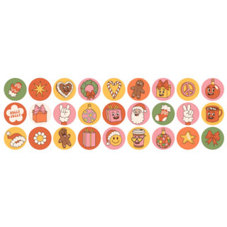 Hippie Christmas Sticker Sheet