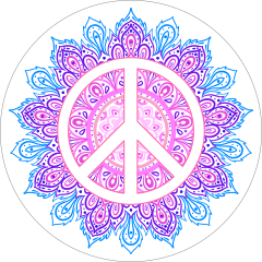 Hippie Peace Sticker
