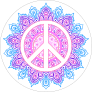 Hippie Peace Sticker
