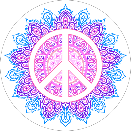 Hippie Peace Sticker