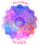 Hippie Style Flower Power Mandala Sticker