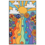 Hippie Sunshine and Peace Signs Illustration