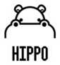 Hippo Head Lettering Sticker