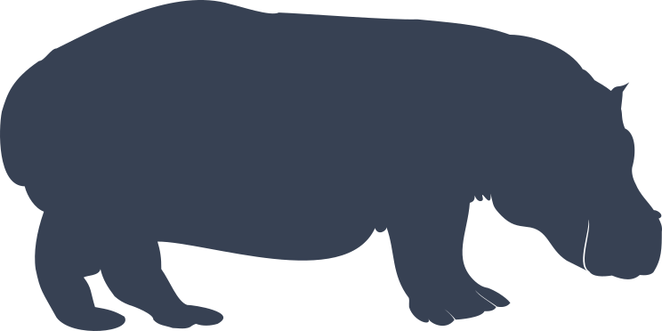 Hippopotamus Sticker